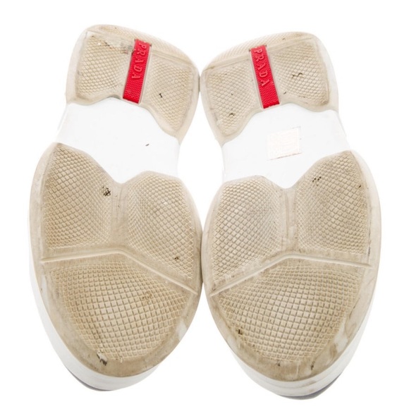 PRADA-Leather sneaks. Condition: minor wear at soles;light residue at insoles. - Picture 5 of 5